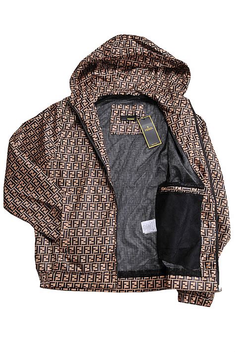 fendi design jacket mens|Fendi windbreaker jacket.